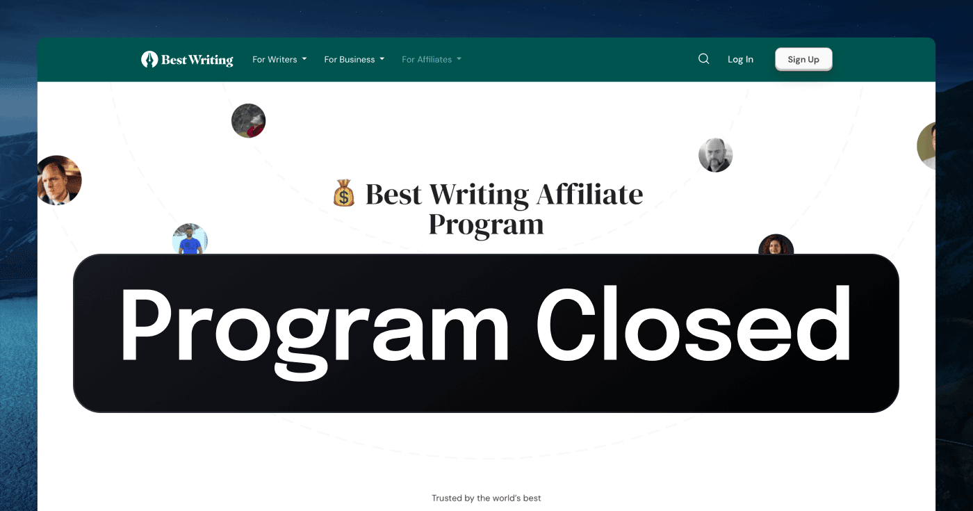 We're Closing Best Writing Affiliate Program