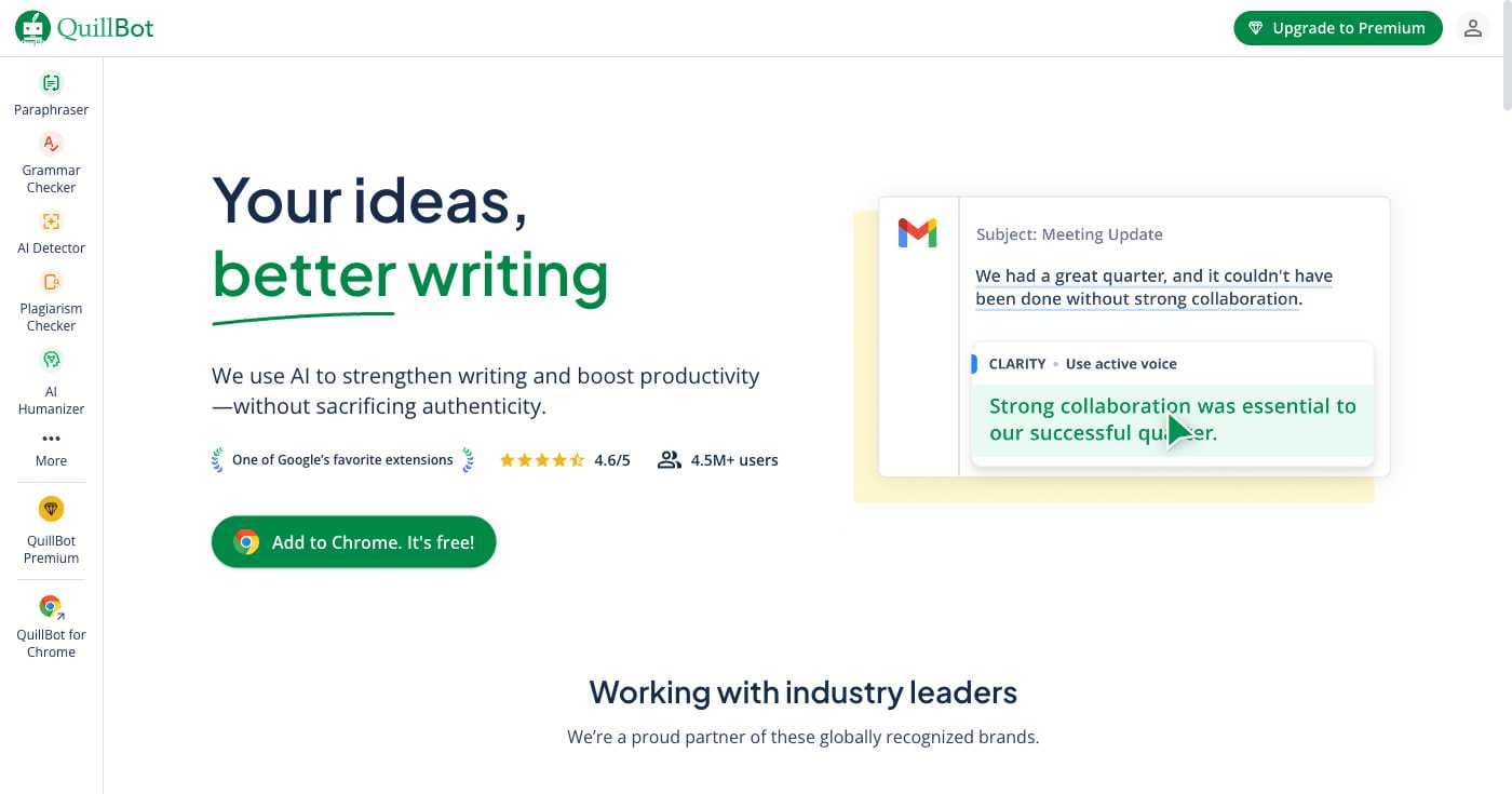 QuillBot Writing Solution