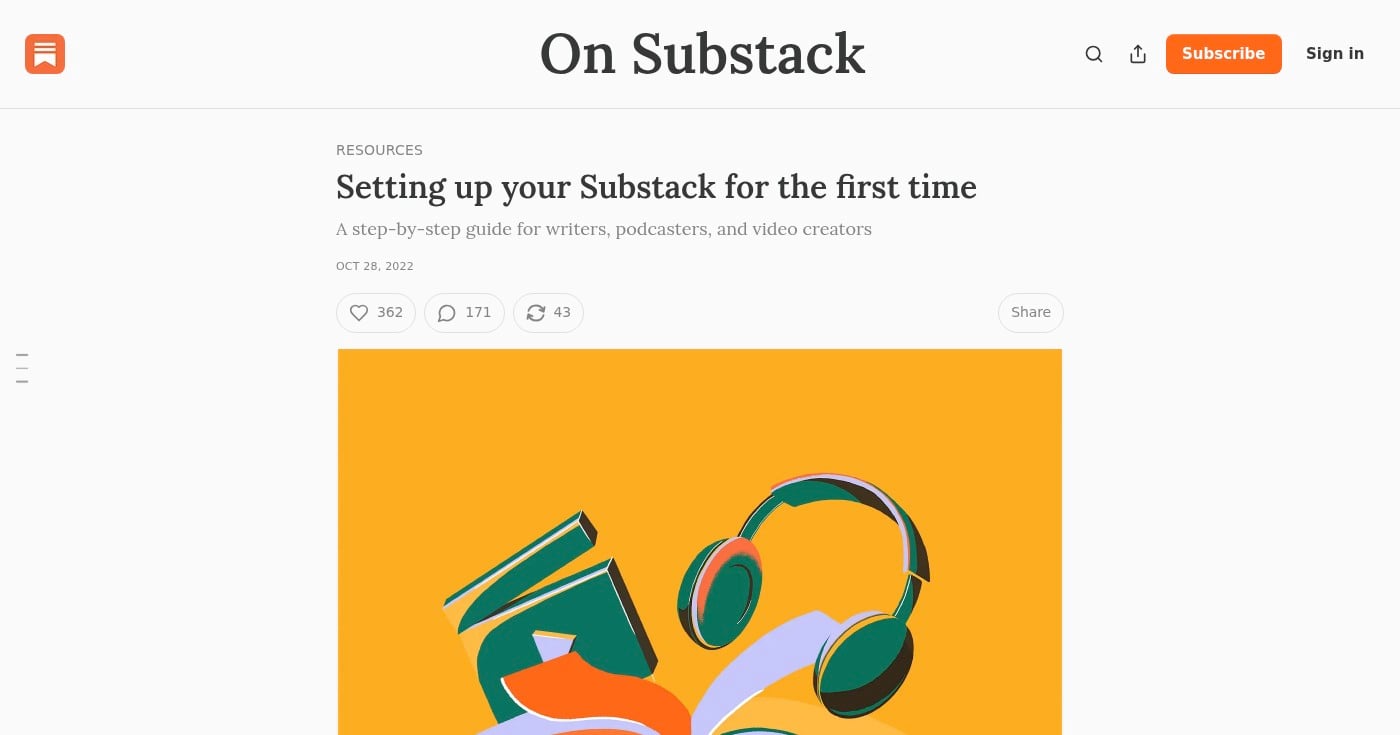 Substack setup guide for first-time writers