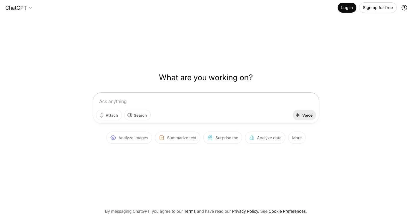 ChatGPT Interface