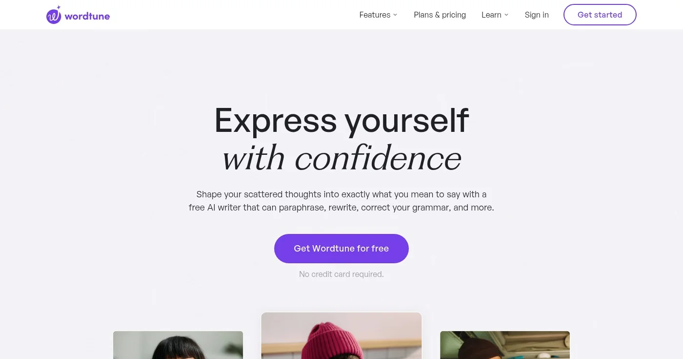 Wordtune AI rewriting and sentence improvement tool
