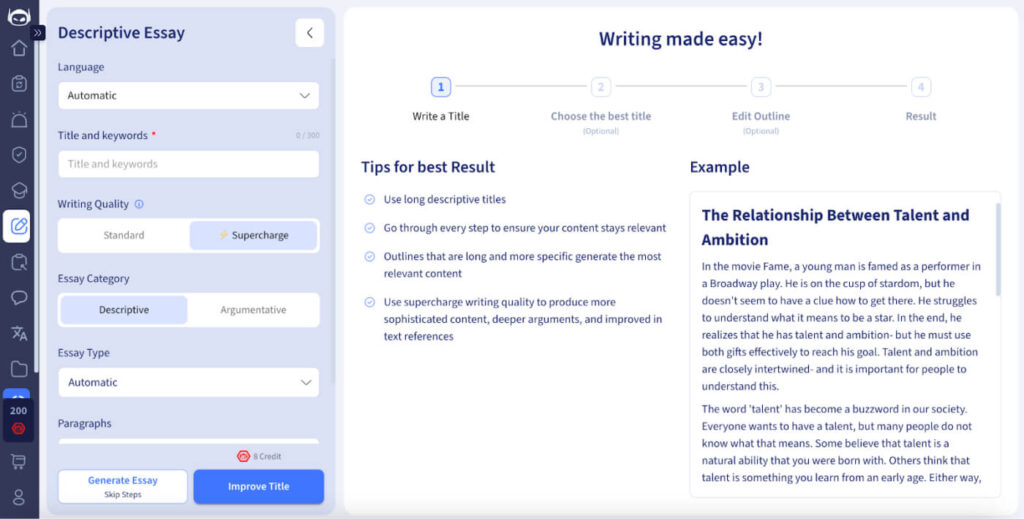 best ai for essay writing