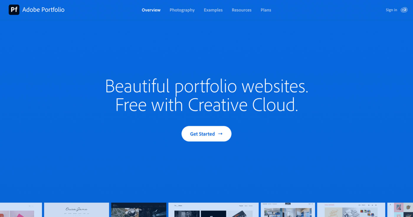 Adobe Portfolio