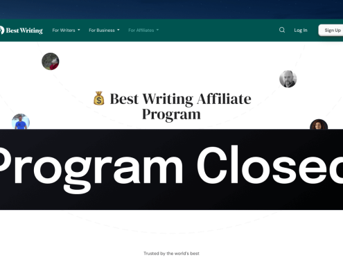 We're Closing Best Writing Affiliate Program